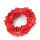 thumbnail image 4 of Dog Rubber Teeth Grinding Donut Bite Resistant Anti Slip Ring Shape Teeth Cleaning Toy for Pet Red, 4 of 5