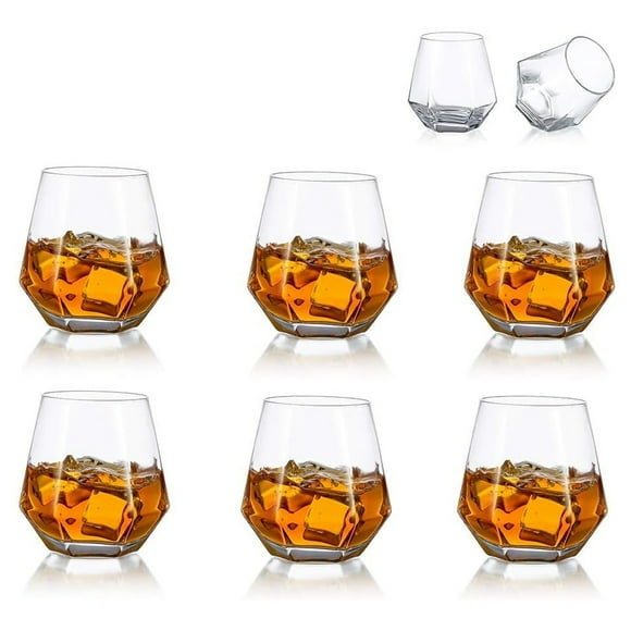 Unique Whiskey Glasses, Tilted Crystal Whiskey Tumblers for Enhanced Flavor Exploration, Solid Durable Glass with Improved Aroma Appreciation for Home Bars and Restaurants