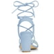 thumbnail image 3 of Sandalias de Tacón Alto Allegra K con cordones Talón Abierto Azul 37.5, 3 of 6