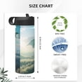thumbnail image 4 of Sikiie Cloud Sky Green Dragon Print 18OZ Insulated Straw Cup, Portable Leak-proof Sports Water Bottle, Stainless Steel Water Cup Suitable for Home and Outdoor, 4 of 8