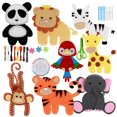 thumbnail image 1 of 8Pcs Animal Sewing Craft Kit Felt Sewing Animal Craft Set Cute Animal DIY Crafting and Sewing Set with Instructions and Felt Materials Educational Animal Craft Kit for Kids Beginners, 1 of 10