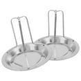 thumbnail image 4 of asadores de pollo de acero inoxidable, soporte vertical para asar pollos, bandeja para asar pollos, parrilla y barbacoa al aire libre, 4 of 8