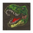thumbnail image 1 of Dinosaur Bandana, Aggressive Wild T-Rex, Unisex Head and Neck Tie, by Ambesonne, 1 of 2