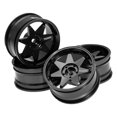 thumbnail image 1 of Bunblic 1:10 Scale RC Car Wheel Rims Xy01 Remote Control Vehicles Parts Modification High Performance Replacement RC Toys Accessories Black, 1 of 8