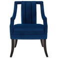 thumbnail image 6 of Modway Harken Performance Velvet Upholstered Accent Arm Chair in Navy (Set of 2), 6 of 7