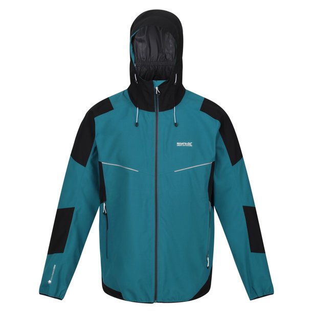 Regatta - Chaqueta Impermeable Imber VII para Hombre (Verde Pacífico, Negro) Regatta UTRG7365_pacificgreenblack