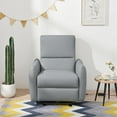 thumbnail image 3 of Wall Hugger Power Recliner Chair, Electric Glider Reclining Armchair for Small Space with USB Port, Blue Gray, 3 of 8