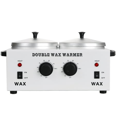 DOUBLE Wax Warmer Professional Electric Heater Dual Parrafin Hot Facial Skin Equipment SPA Adjustable Temperature