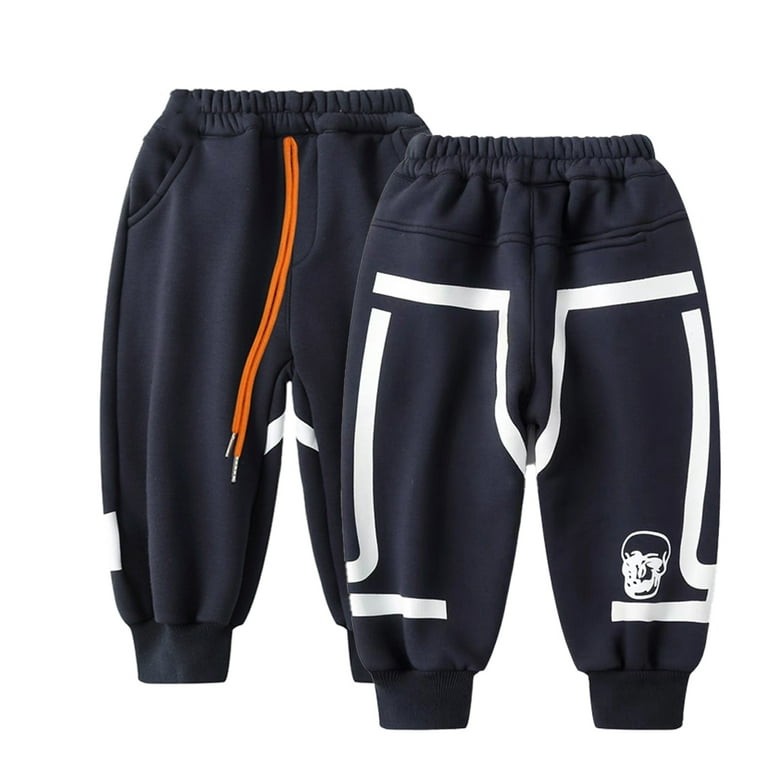 Basic Comfy Boys' Sweatpants with Adjustable Drawstring