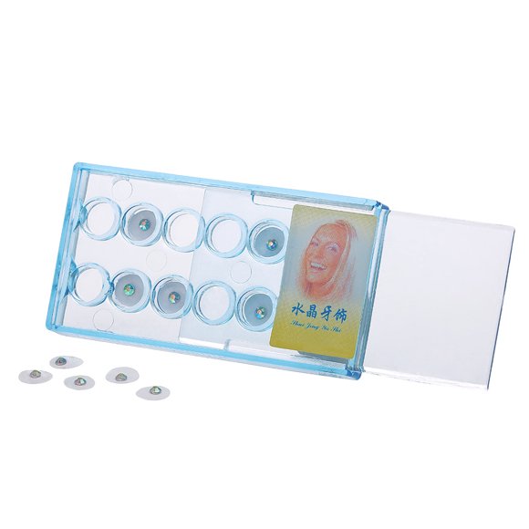 Yeacher 10Pcs Oral Gems Crystal Tooth Ornaments Jewelry Clear Color Decoration Tooth Tool