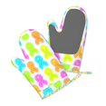thumbnail image 4 of A Pair Of Heat Insulation And Anti-Perm Gloves 7×11in Thick Anti-Perm Palm With Silicone Piece Lanyard Design Is Easy To Hang Cancer Awareness Ribbon Pattern - Neon Vibrance, 4 of 8