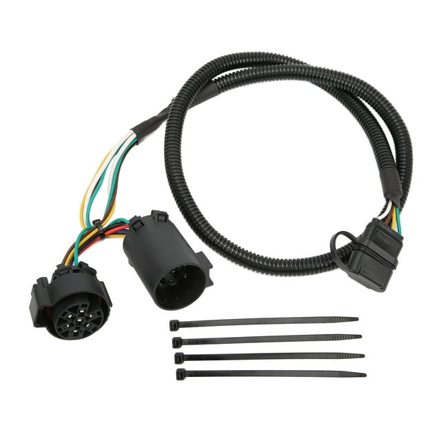 Cama del camión del lado del vehículo de la extensión de la haz de cables del remolque de los 3.6ft 4Pin con el tipo de los E.E.U.U. del conector 7Pin Jadeshay A