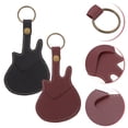 thumbnail image 1 of WEUVEB 2Ud Estuche Portátil Para Púas De Guitarra Con Forma De Guitarra Cuero Resistente, 1 of 6