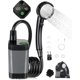 thumbnail image 1 of Kit de ducha para camping, ducha portátil, bomba de ducha eléctrica recargable, resistente al agua con pantalla inteligente y cabezal de ducha de 4 modos para exteriores, camping y senderismo., 1 of 5
