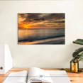 thumbnail image 3 of Elephant Stock Seven Mile Beach Scenery Wall Art - Horizontal Canvas Wall Art - Living Room Wall Decor - Beach Canvas - Orange And Gray Decor - 12" x 8", 3 of 8
