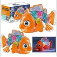 thumbnail image 3 of Light Up Transparent Gear Fish - Goldfish Crawling Car Toy with Lights and Music, 3 of 7