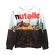 thumbnail image 3 of Sudadera con capucha holgada con estampado 3D de Nutella Food para hombre y mujer, estilo hip hop, informal, de gran tamaño, nueva y divertida de 2024, 3 of 5
