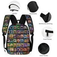 thumbnail image 3 of WWE 3 Pcs Backpack Set With Lunch Bag And Pencil Case Casual Bookbag Lunch Box Pencil Box, 3 of 8