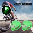 thumbnail image 1 of Ciclismo 2 linternas impermeables para manillar de bicicleta con luz LED de silicona para bicicleta (verde) Ehuebsd Para estrenar, 1 of 4