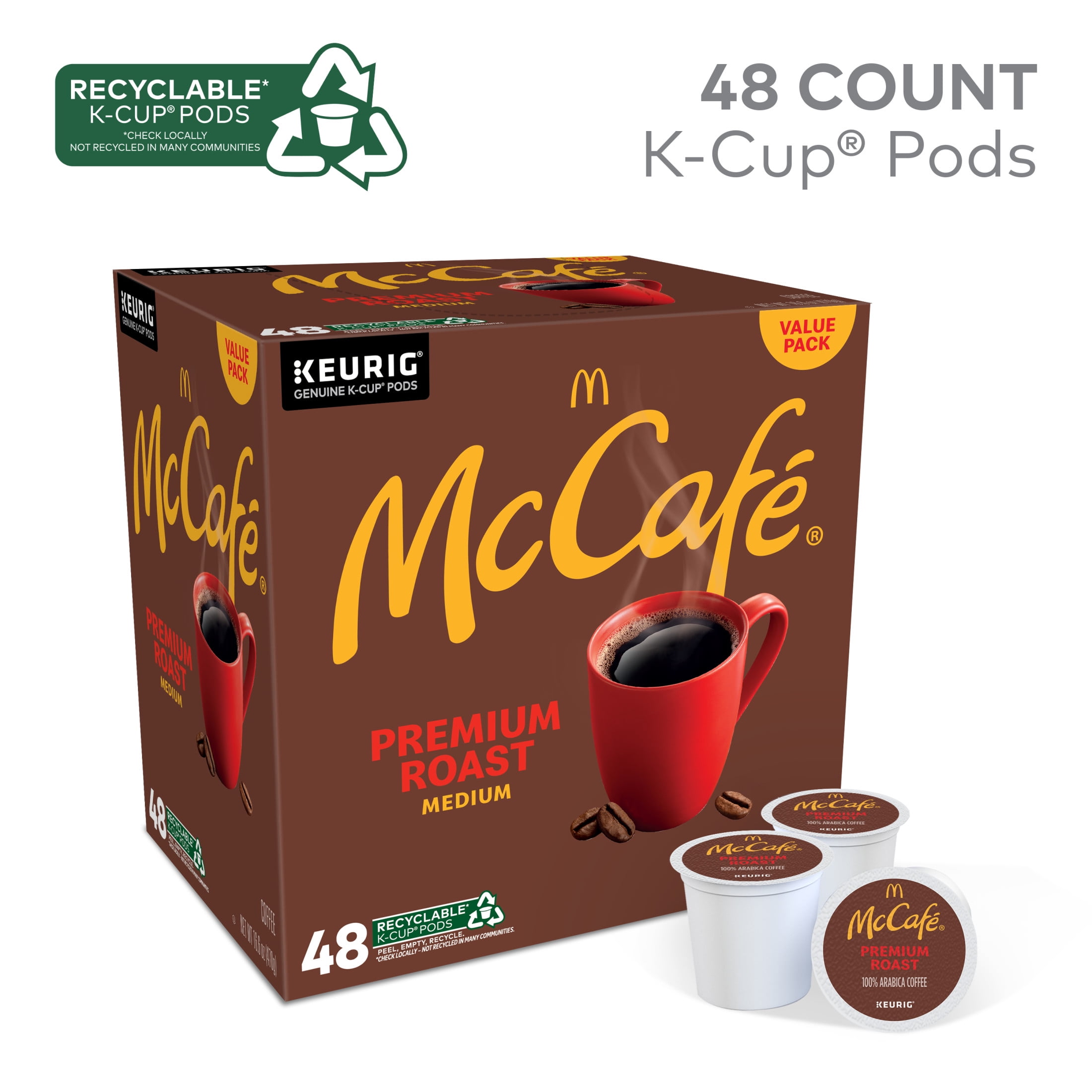 McCafe, Premium Medium Roast K-Cup Coffee Pods, 48 Count