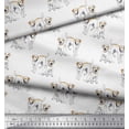 thumbnail image 3 of Soimoi Modal Satin Fabric Labrador Dog Print Sewing Fabric Yard 42 Inch Wide, 3 of 3