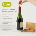 thumbnail image 3 of True Keepsake 2 Piece Bamboo Accessory Set, Wine Opener and Bottle Stopper, 3 of 8