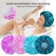 thumbnail image 5 of Shower Caps for Women, 4 Pieces Elastic Reusable Shower Caps, Double Layer Waterproof Shower Caps, Bath Shower Caps, Eco-Friendly Hair Shower Caps - S, 5 of 5