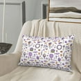 thumbnail image 5 of Daiia Lavender Flowers Bedding Waterproof Pillow Protector Zippered Queen – Bed Bug Proof Pillow Encasement-14"x20", 5 of 6