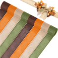 thumbnail image 1 of Cinta decorativa WILLBOND, 8 rollos, 5 m, 6 cm, arpillera con borde alámbrico, 1 of 7