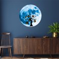 thumbnail image 3 of xiaxaixu Halloween Wall Sticker, Luminous Scarecrow Print PVC Decals Posters, 3 of 5