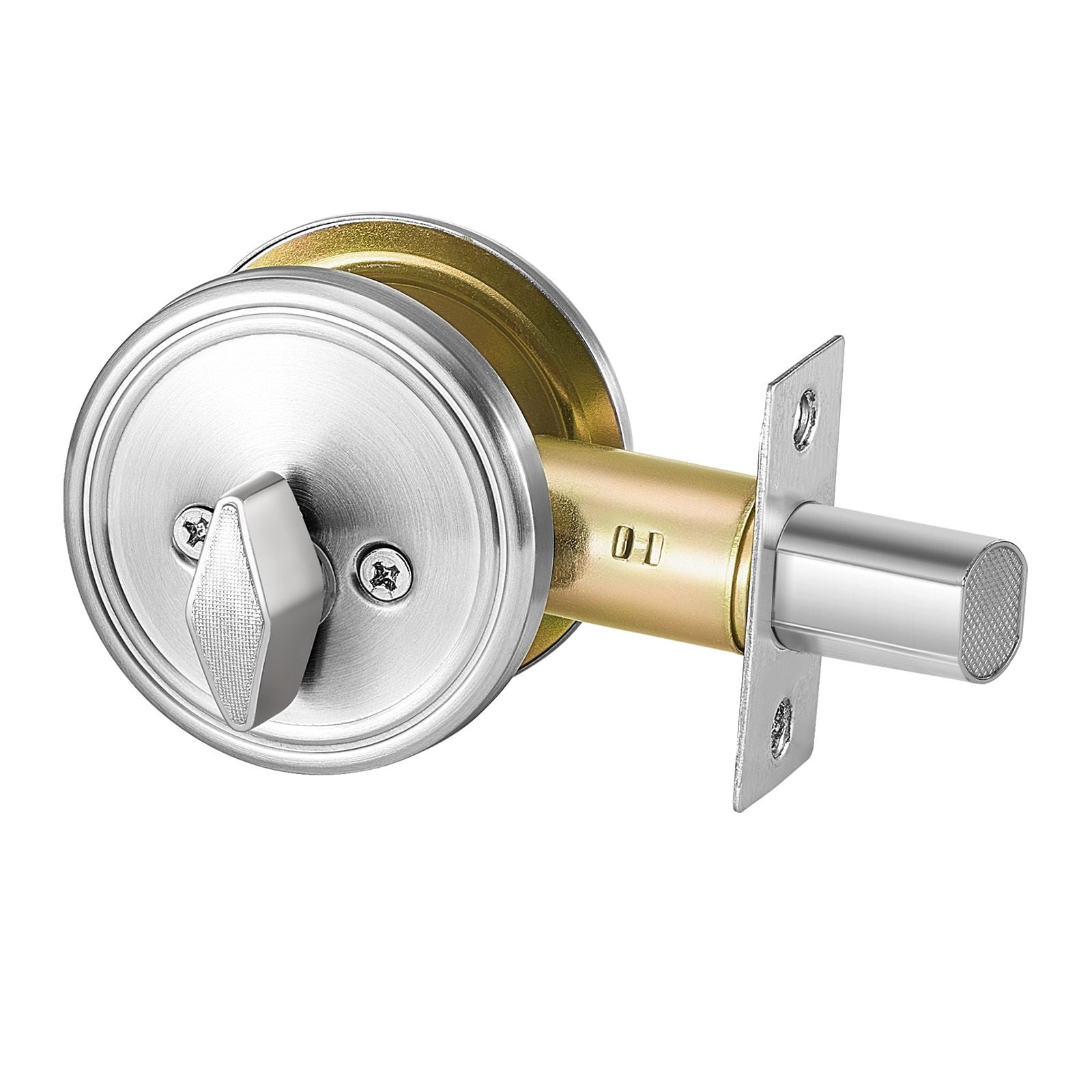 Deadbolt Door Lock for Standard Interior Exterior Doors, Fits 1-3/8" to 1-3/4" Thick Doors, Security Deadbolt for Bedroom Kitchen Bathroom Entry