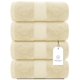 thumbnail image 2 of Juego de toallas de baño, color blanco, clásico, lujoso, 700 g/m², algodón, 4 unidades, 2 of 8