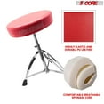 thumbnail image 3 of 5 Core Adjustable Padded Drum Throne with Anti-Slip Feet, 3 of 5