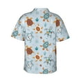 thumbnail image 3 of Haiem Sea Turtle Printed Hawaiian Shirt for Men - Men’s Casual Beach Summer Shirts - Stretch Fabric with Modern Fit-, 3 of 9