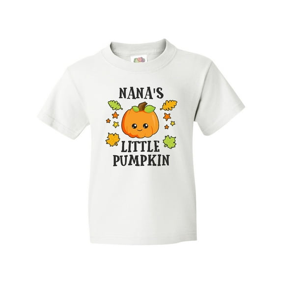 Inktastic Nanas Little Pumpkin with Leaves and Stars Youth T-Shirt