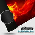 thumbnail image 4 of Large Gaming Mouse Pad Flame Theme XL Mouse Pad Blue and Red 31.5x11.8x0.12 inch Large Mouse Pad for Desk with Personalized Design for Laptop, Computer PC (Red and Alue), 4 of 5