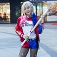 thumbnail image 5 of Conjuntos de anime Disfraces de Harley Girl Quinn Cosplay para adultos Equipo suicida Camiseta de monstruo Chaqueta para adultos Guantes Traje, 5 of 5