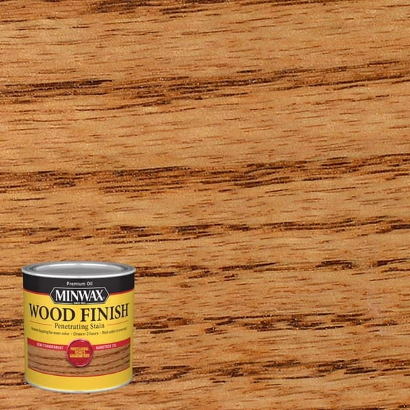 4 Pc, Minwax Wood Finish Semi-Transparent Gunstock Oil-Based Penetrating Wood Stain 0.5 Pt