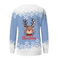thumbnail image 5 of Christmas Sweatshirts For Women Round Neck Casual Long Sleeve Pullover Tops Winter Clothes, 5 of 6