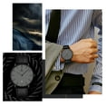 thumbnail image 3 of Men Watches Fashion Minimalist Quartz Watch for Men Analog Waterproof Watches with Leather Strap Gift for Man, 3 of 9