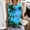 Blue, variant on Zynviq Women's Tank Tops Sleeveless Tropical Hawaiian Printed Comfy V Neck Tank Tops Ladies Spring Tees L