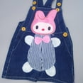 thumbnail image 6 of KIDSCOOL SPACE Baby Summer Cotton Denim 3D Rabbit Soft Shorts Overalls, 6 of 6