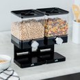 thumbnail image 2 of Zevro Compact Dry Food Dispenser, Dual Control, Black/Chrome, 2 of 6