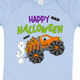 thumbnail image 4 of Inktastic Happy Halloween-monster truck with pumpkins, bats, cat,and ghost Boys or Girls Baby Bodysuit, 4 of 5