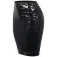thumbnail image 5 of Inleife Women Fashion Solid Slim High Waist Push Up Hip Pencil Zipper Sequin Skirt Black S, 5 of 5