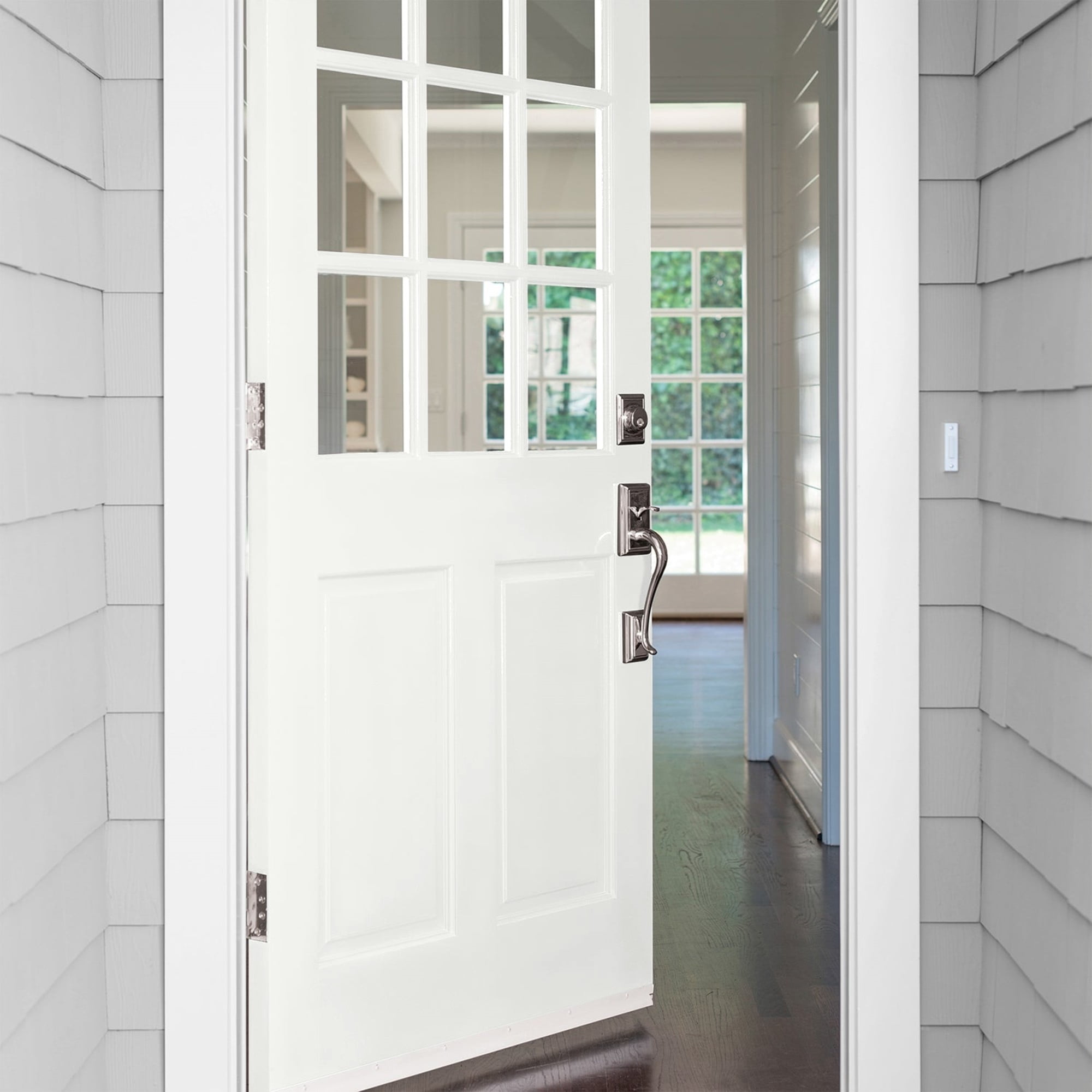Glidden Fundamentals Delicate White Semi-Gloss Exterior Paint, 5 Gallon