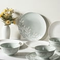thumbnail image 4 of Mainstays Emelie 12-Piece Stoneware Dinnerware Set Green, 4 of 10