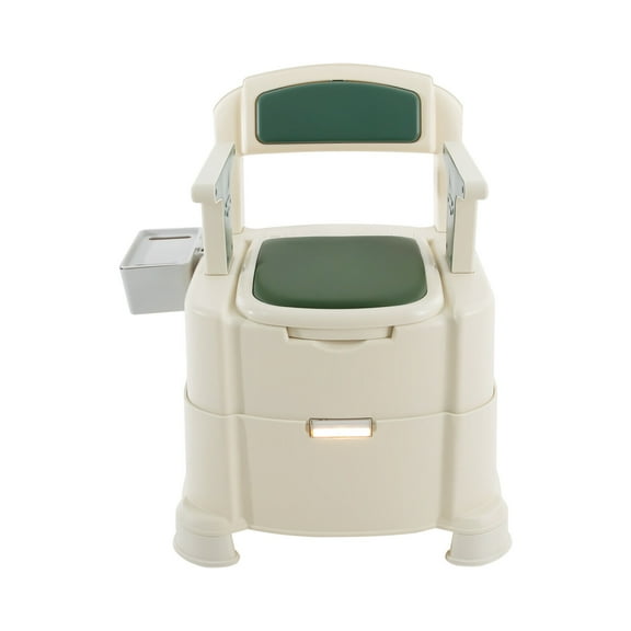 TFCFL 200kg/440.92lbs Bedside Commode Portable MobileToilet w/ Sensor Light Floor Standing