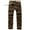 Coffee, variant on WREESH Men's Cargo Pants Solid Multi-Pocket Washed Overalls Outdoor Casual Pants Trousers Dark Blue