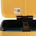 thumbnail image 6 of happimess Marco Rectangular 10.6-Gallon Double Bucket Trash Can with Soft-Close Lid, Daffodil Yellow, HPM1005L, 6 of 10